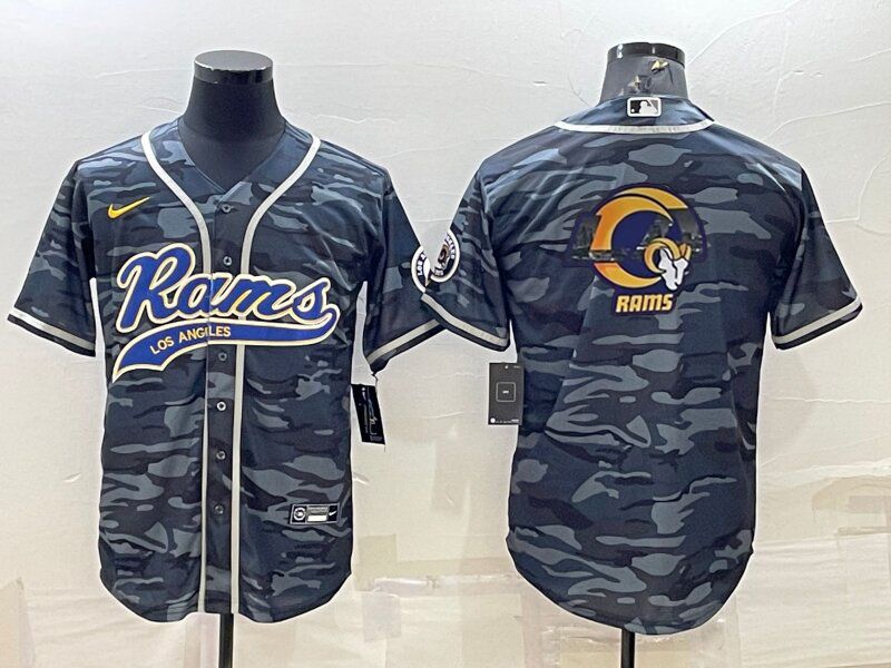 Men Los Angeles Rams Blank Camo 2022 Nike Co branded NFL Jersey->los angeles rams->NFL Jersey